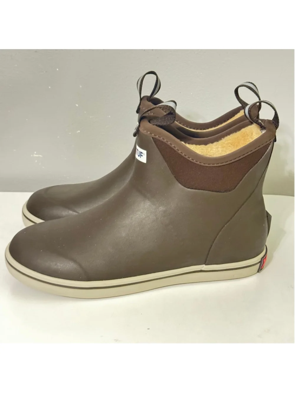 Size 9 Women's XTRATUF Brown Winter & Rain Boots Sherpa Waterproof 6” Unisex
